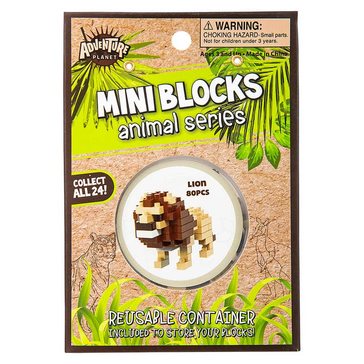 La Luna Bella - Toys - Wholesale Blokken - Kinderen en baby - MINI BLOCKS LION LLB Blocks voor kinderen en baby's1