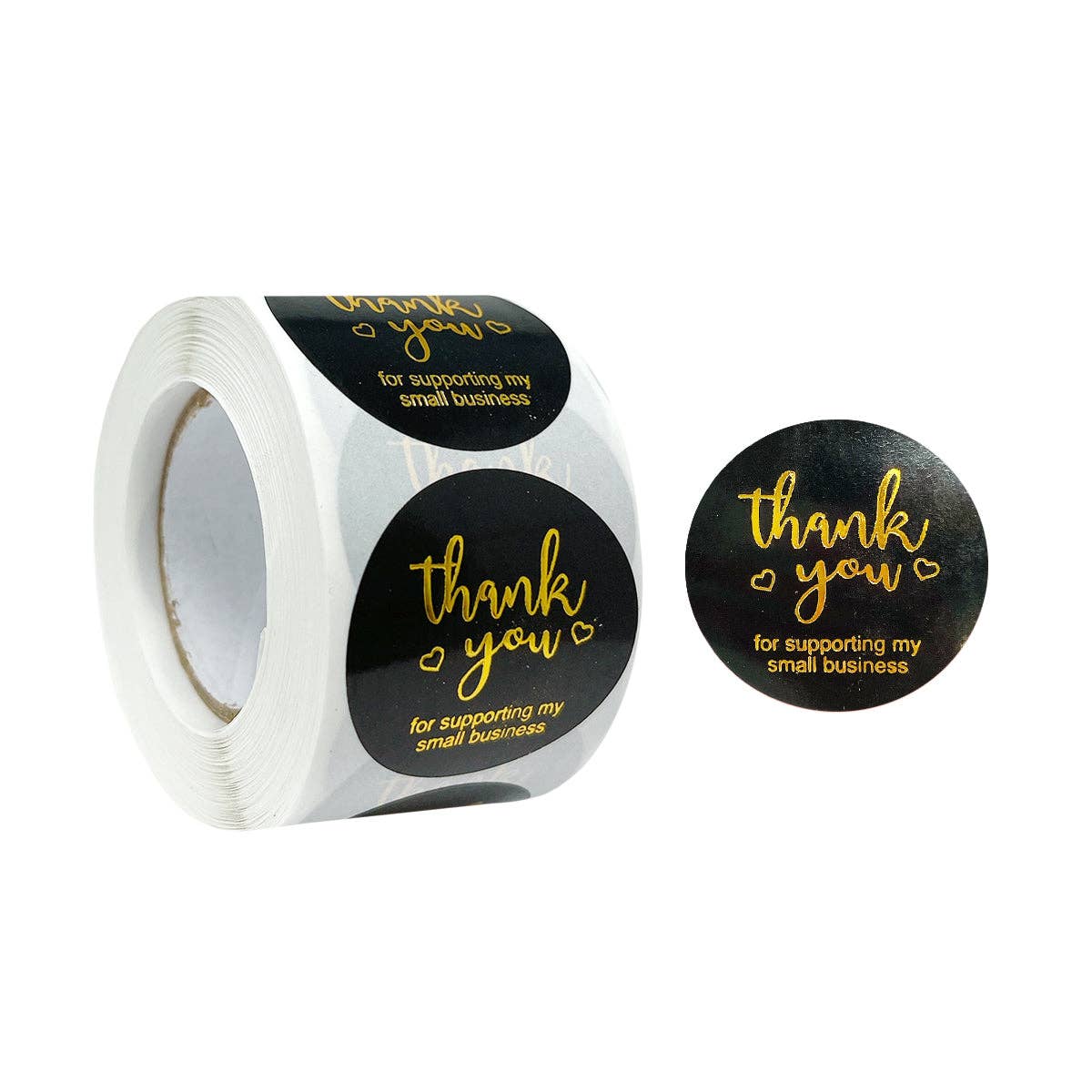 Wrapables.com - Wholesale Sticker - Wrapables 1.5" / 2" Thank You Stickers Roll10