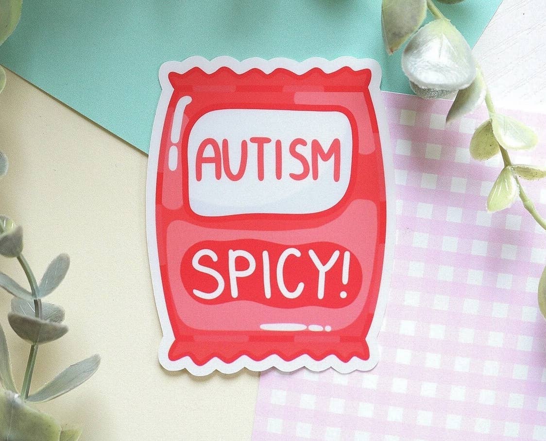 Chibi Cheeks Co - Venta al por mayor Pegatina - Pegatina Spicy Autism Kawaii