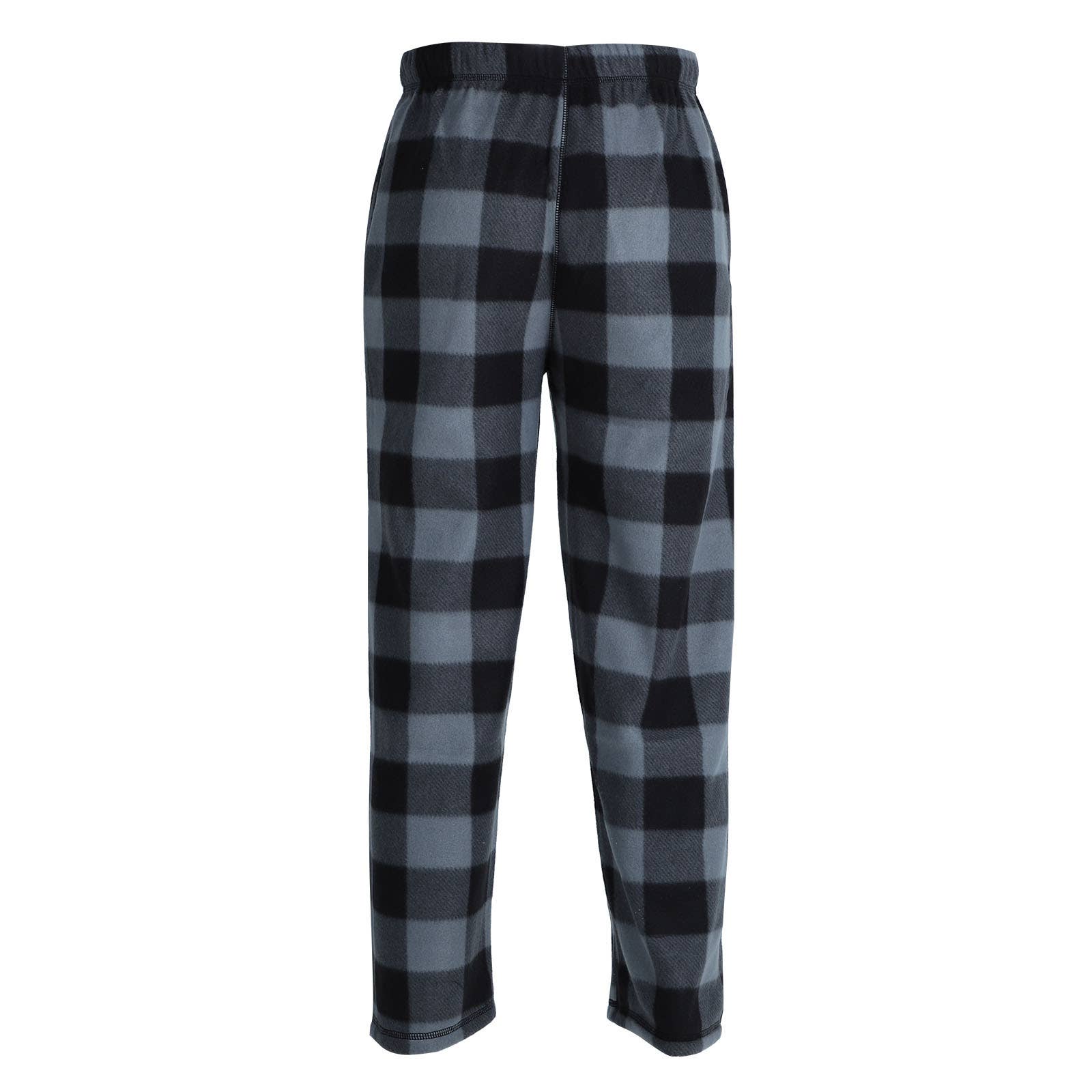 LeeHanTon - Vente Bas de pyjama – homme - Pantalon de pyjama en molleton à carreaux LeeHanton pour hommes2