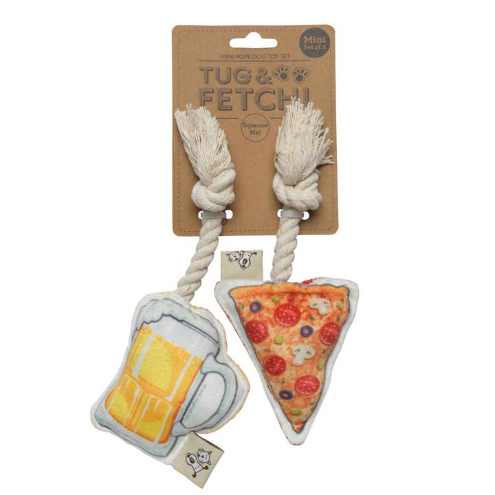 Speckle and Spot by Ore’ Originals - Wholesale Pet Toy Set - Dog - Mini Dog Toy Set | Pizza & Beer1