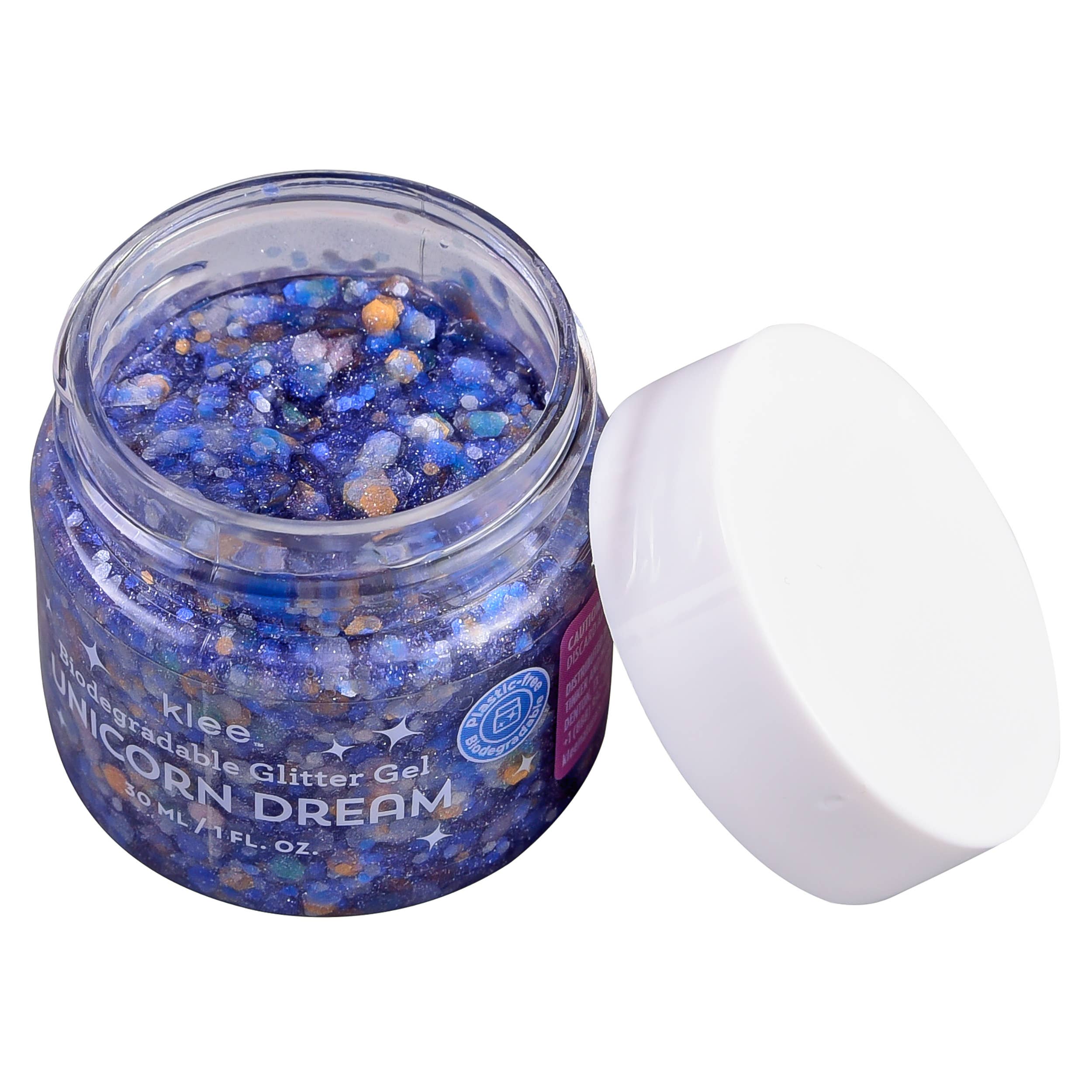 Klee Naturals - Wholesale Body Glitter/Shimmer - Unicorn Dream - Klee Biodegradable Glitter Gel,  1 oz1