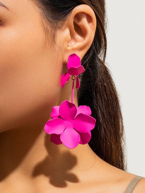 VividLux - Wholesale Dangle Earrings - Flower Shape Drop Earrings Earrings Accessories28