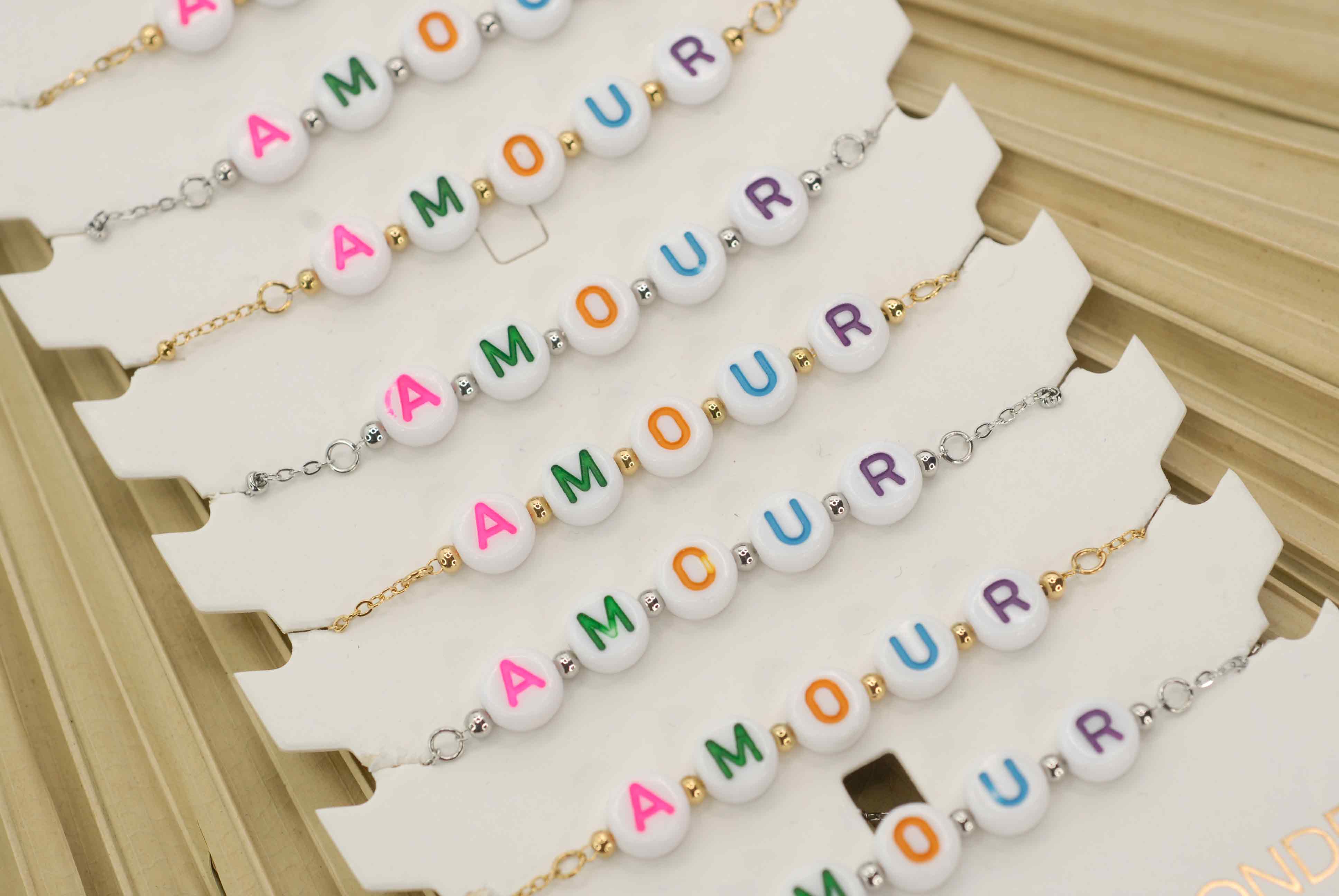 Merveilles du Monde - Wholesale Jewelry Set - Cards of 12 ankle chains3