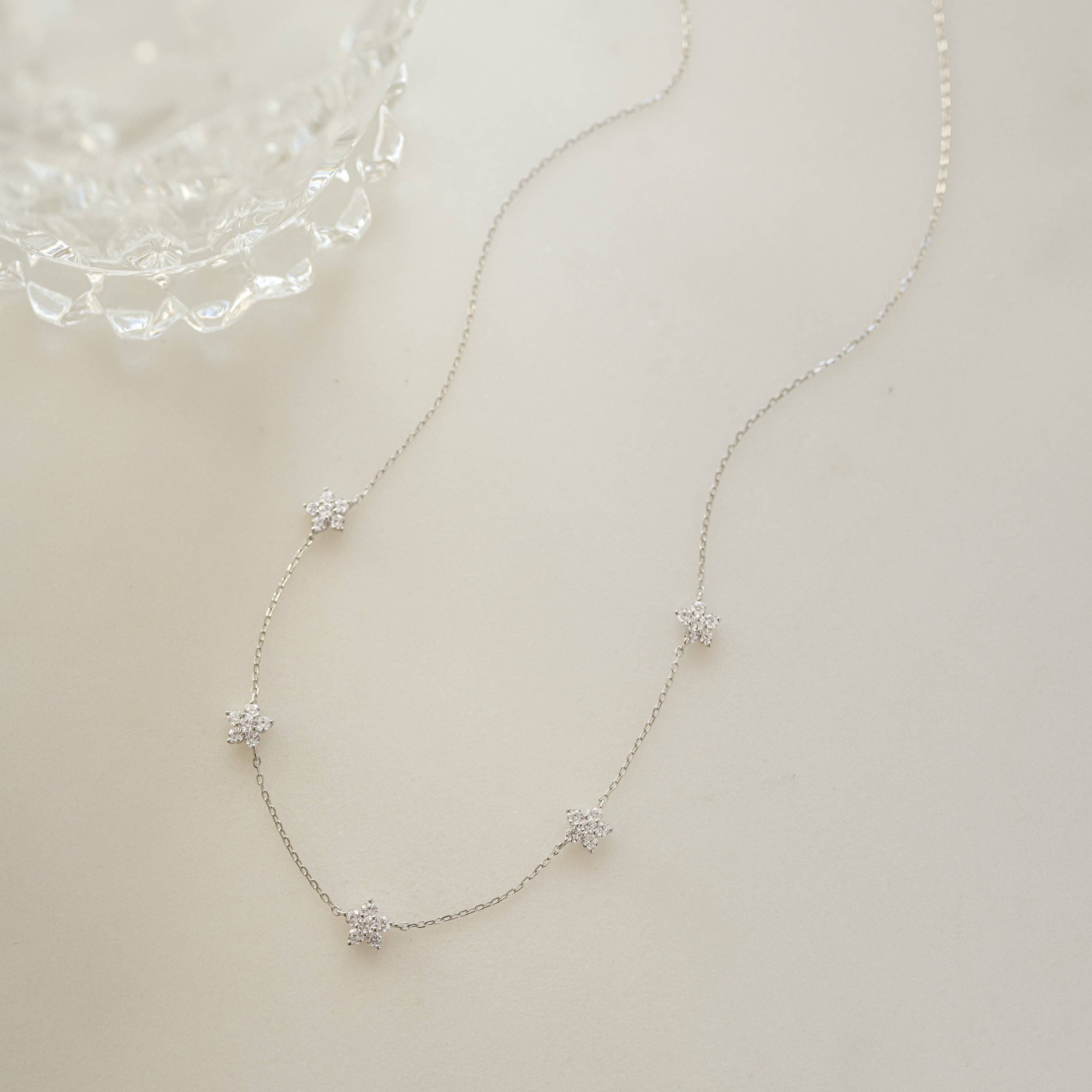 Sami Jewels - Vendita all'ingrosso Collana con ciondolo/pendaglio - Collana con fiori di diamanti8