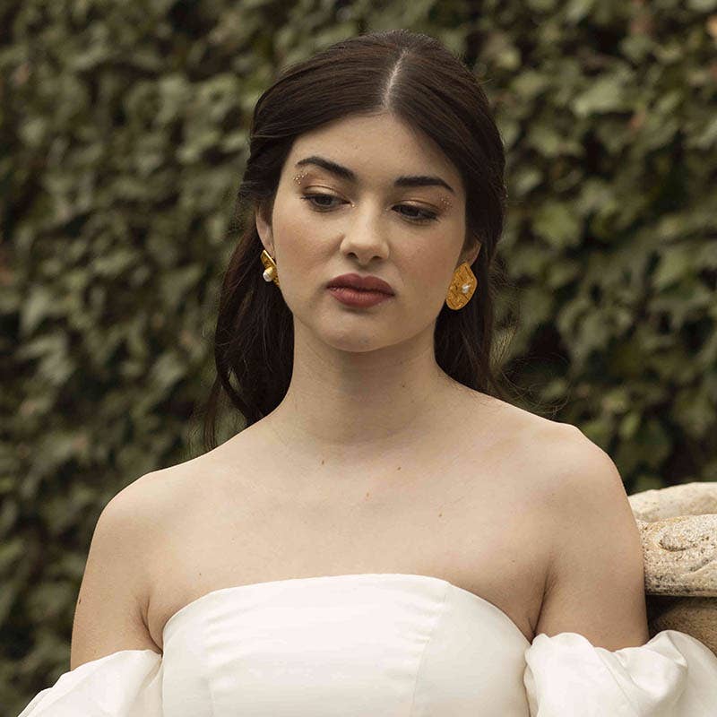 ACUS – Brincos de pino por atacado – Brincos pérola Kreis em relevo circular2