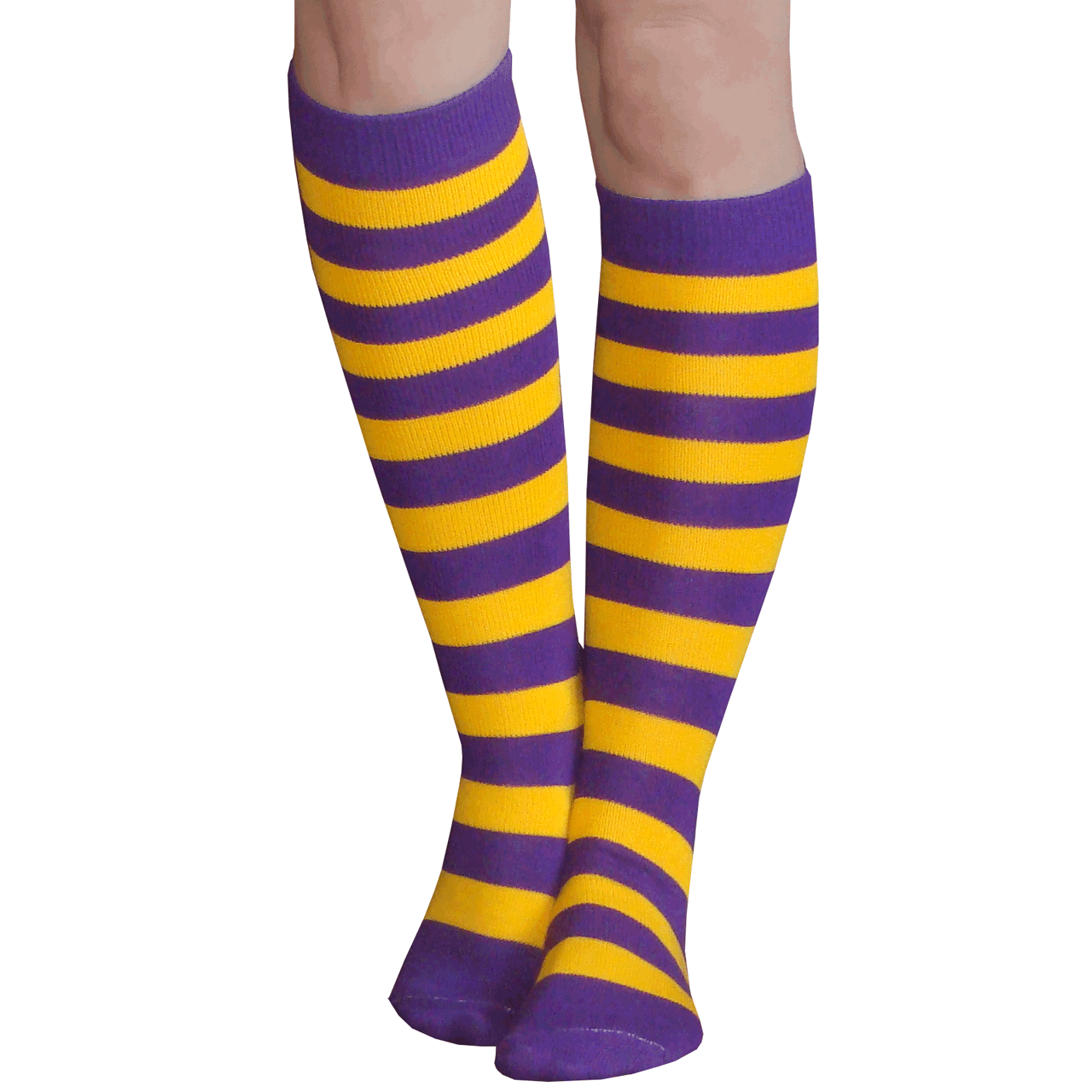 Chrissy's Socks - Wholesale Socks - Women's - Purple/Gold Striped Socks1