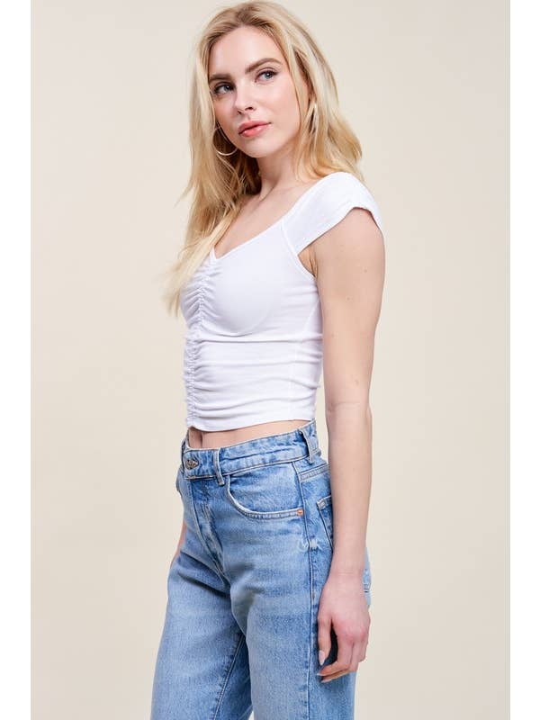 Charlotte Avery - Wholesale Blouse - Women's - Ruched Top3