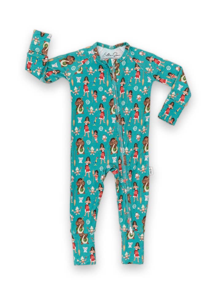 Ellie Sue - Wholesale Jumpsuit - Baby - Island Vibes Zipper Romper