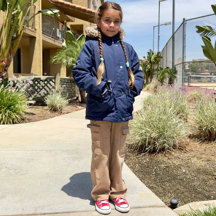 Rokka & Rolla - Wholesale Parka - Kids - Girls' Hooded Parka Jacket Fleece Lined Winter Coat22