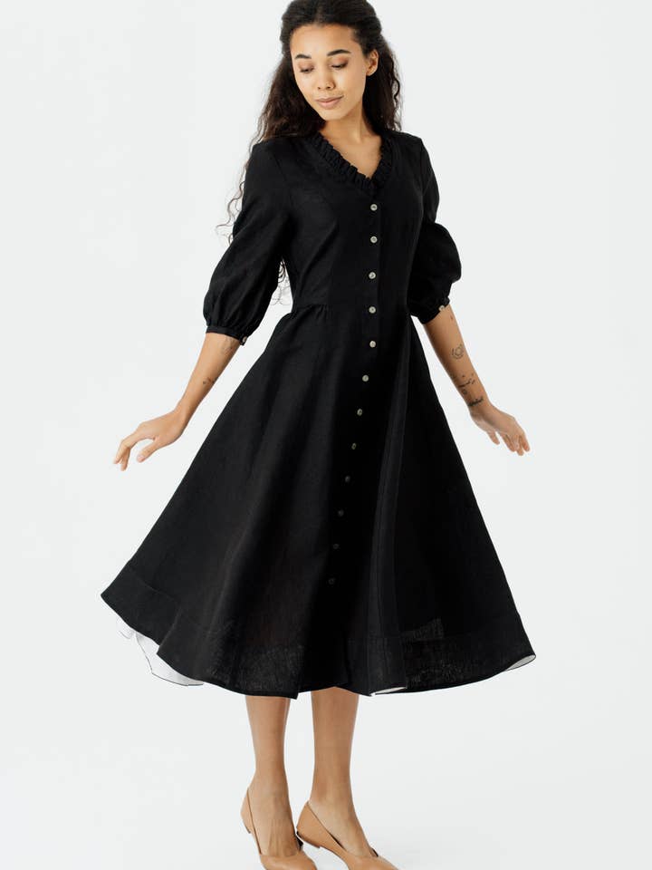 Mon Cheri Ophelia Dress, 3/4 Sleeve for wholesale on Faire19