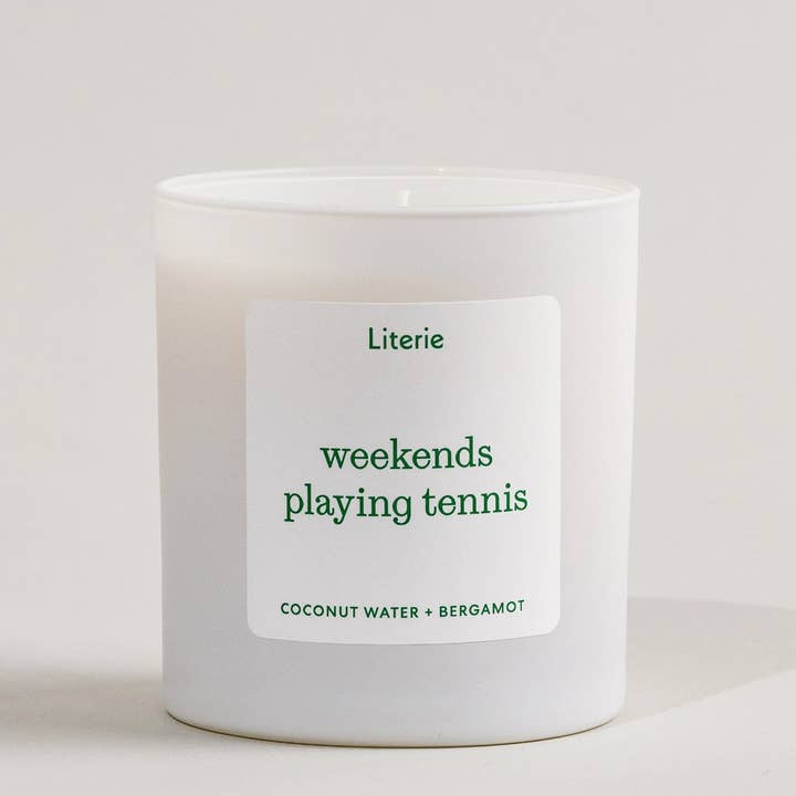 Literie - Wholesale Jar/Filled Candle - Weekends Playing Tennis2