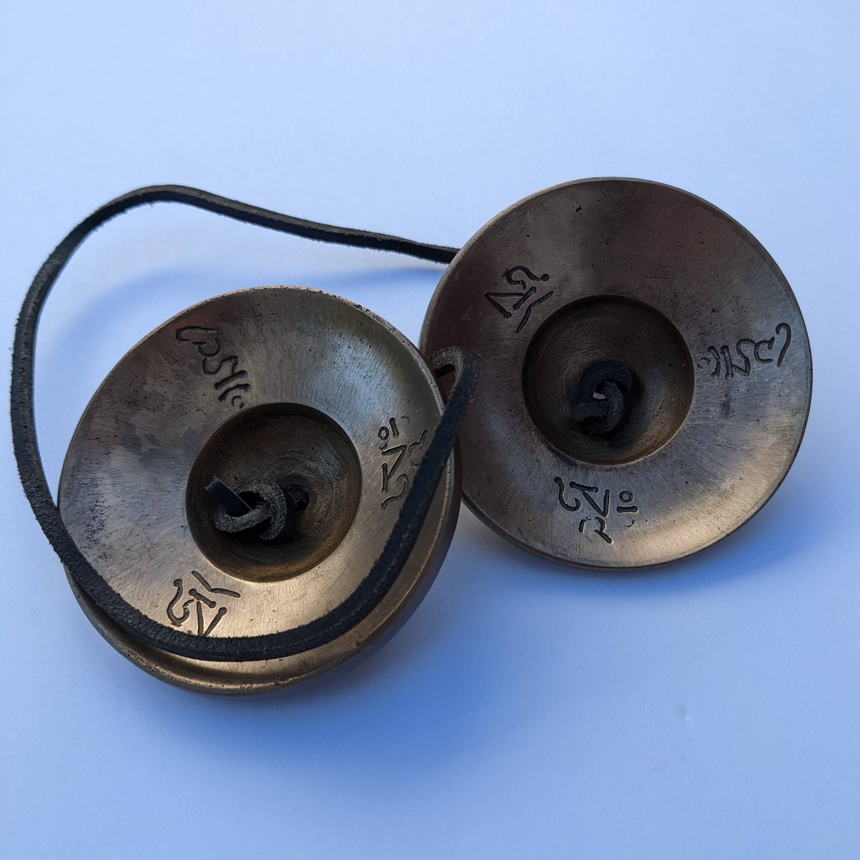 Tenzing Collections - Wholesale Meditation Supplies - 3"inches non DECORATED TINGSHA only for quality sound result13