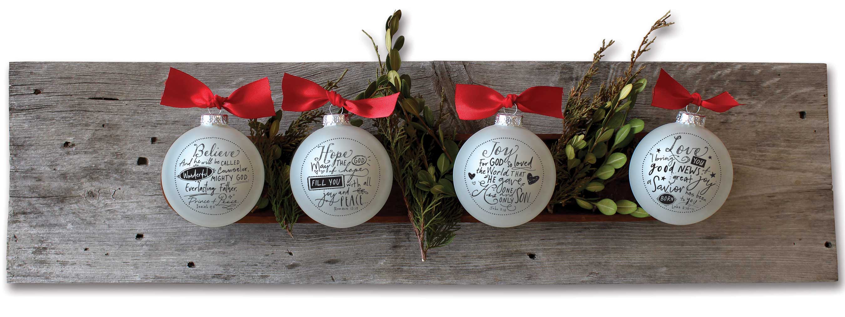 Dicksons – Engroshandel Pynt – 🎄 LCP Ornament Bauble Believe Ribbon Hang1