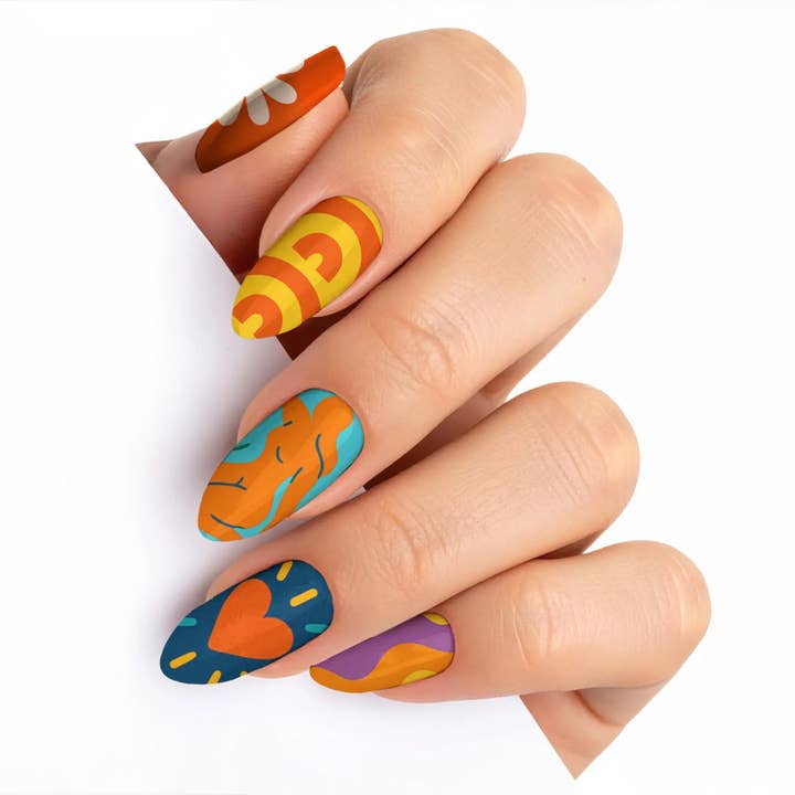 FYNE BODY – wholesale Lösnaglar – Splat-tastic Canvas Kreativitet Tryck-på Naglar20