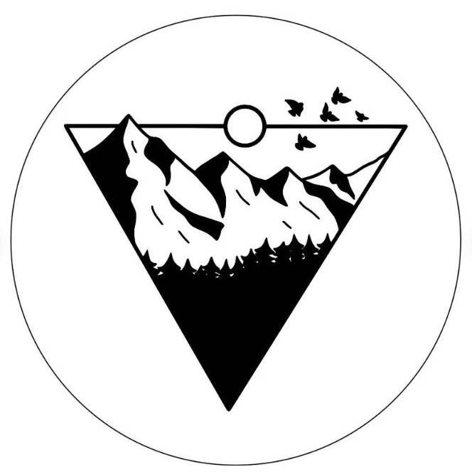 Funda blanca para neumáticos de repuesto Birds On The Mountain Top para venta al por mayor de Dirty Acres