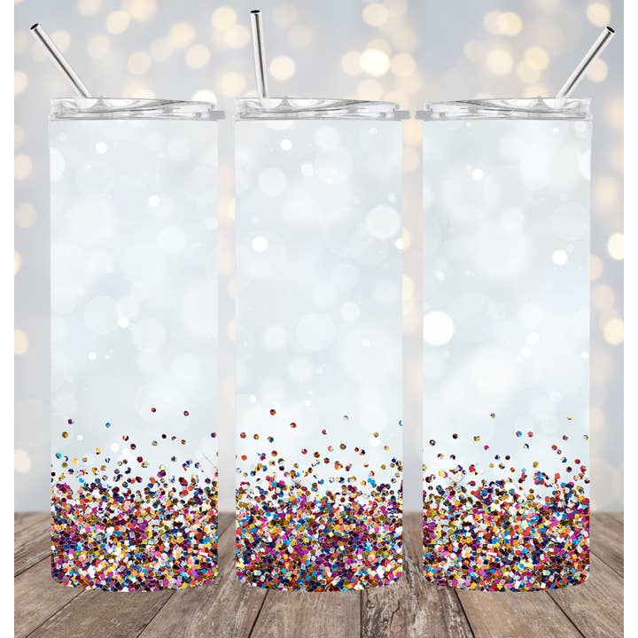 20oz Edelstahlbecher - Mehrfarbiges Konfetti für den Großhandel von Your Custom Sports