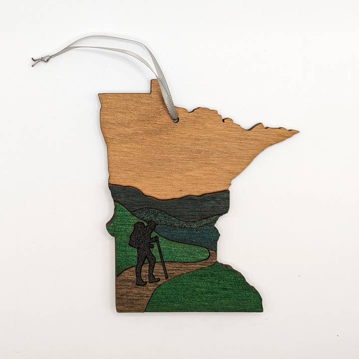 Knit and Nailed - Wholesale Ornament - Minnesota Wood Ornament Art 5" varieties21