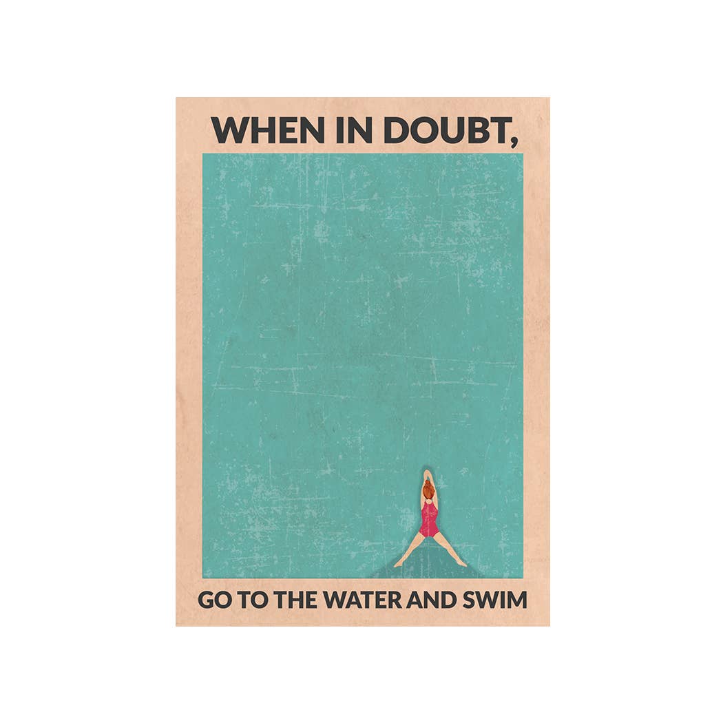 WallChart.Co – wholesale Art print – Open Water (redhead)1