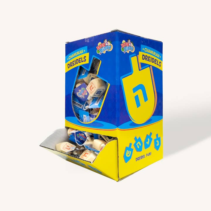 Dreidel in legno naturale, misura media, confezione da 100 per la vendita all'ingrosso da parte di Ner Mitzvah