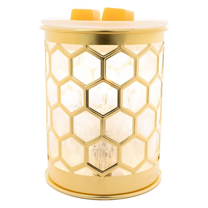 Honeycomb Capiz Fragrance and Wax Warmer for wholesale by ScentSationals