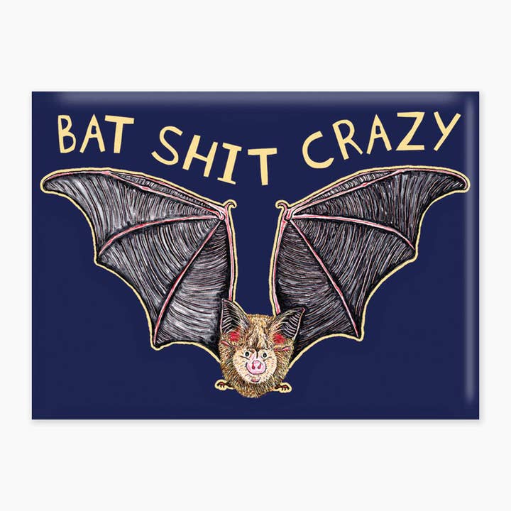 Bat Shit - Magnet for wholesale by Nice Enough Stickers