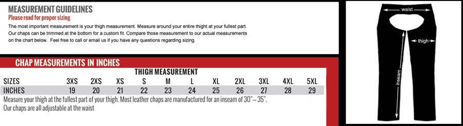 BLK Hot Leathers CHM1001 Best Selling Black Fully Lined Unisex motorcycle Leather Biker Chaps for wholesale on Faire2