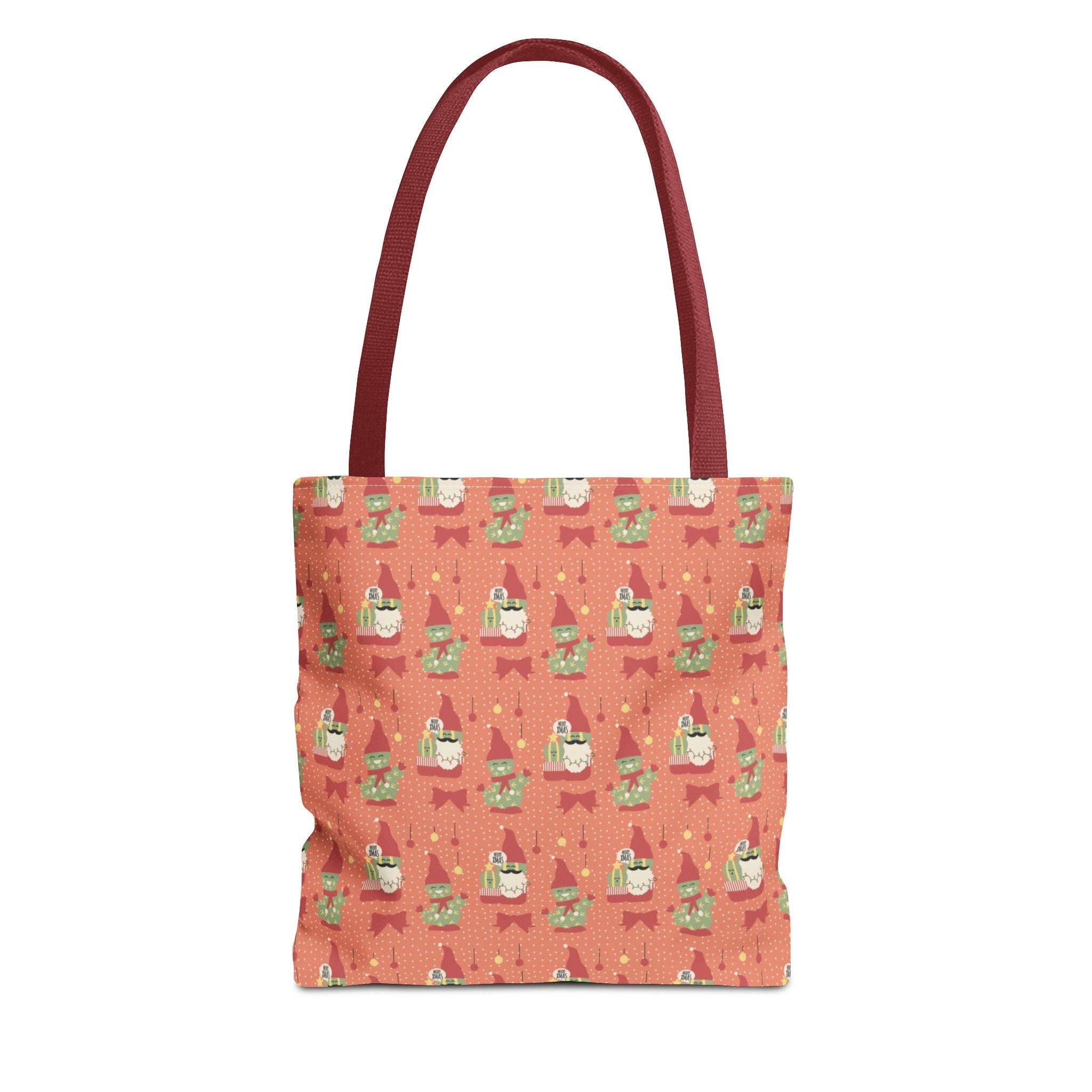 Happythings76 - Wholesale Tote Bag - Women's - Christmas Cactus Gnome Gift Tote Bag — Cute Holiday Carry-All 🎁✨9