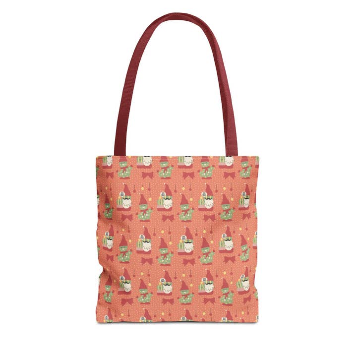 Happythings76 - Wholesale Tote Bag - Women's - Christmas Cactus Gnome Gift Tote Bag — Cute Holiday Carry-All 🎁✨9