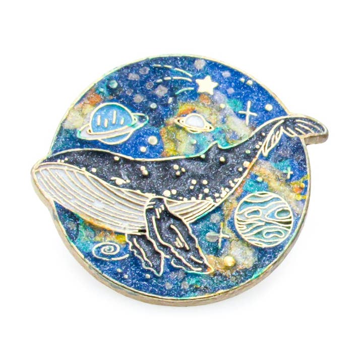 Oh, Heart! – Großhandel Anstecker/Button – Nebula Space Whale Emaille-Pin0
