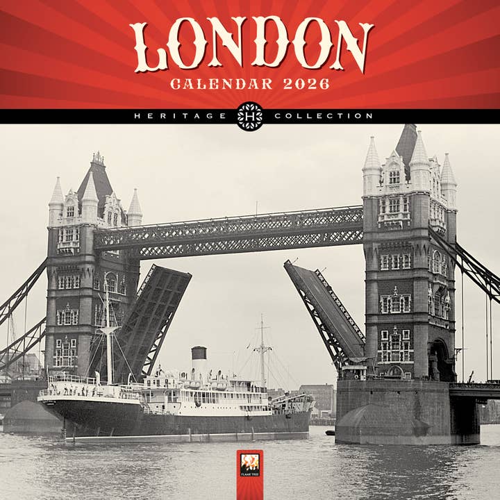 London Heritage Wall Calendar 2026 (Art Calendar) for wholesale by Flame Tree Gift