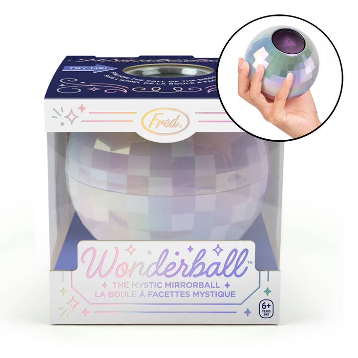 Fred & Friends - Wholesale Gag Gift/Novelty Gift - Wonderball - Mystic Mirrorball, Disco Ball Decision Maker
