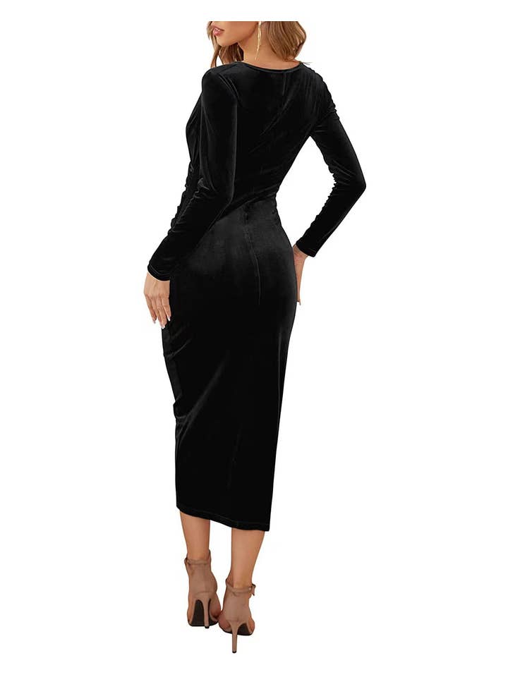 YNIQUE - Wholesale Dress - Women's - Women Sexy Wrap Dress Elegant Cocktail Dresses