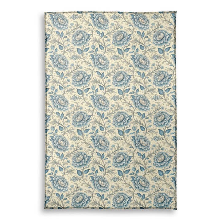 Blue and Green Vintage 1 - Area Rug 79x118 for wholesale by FabricSmiths