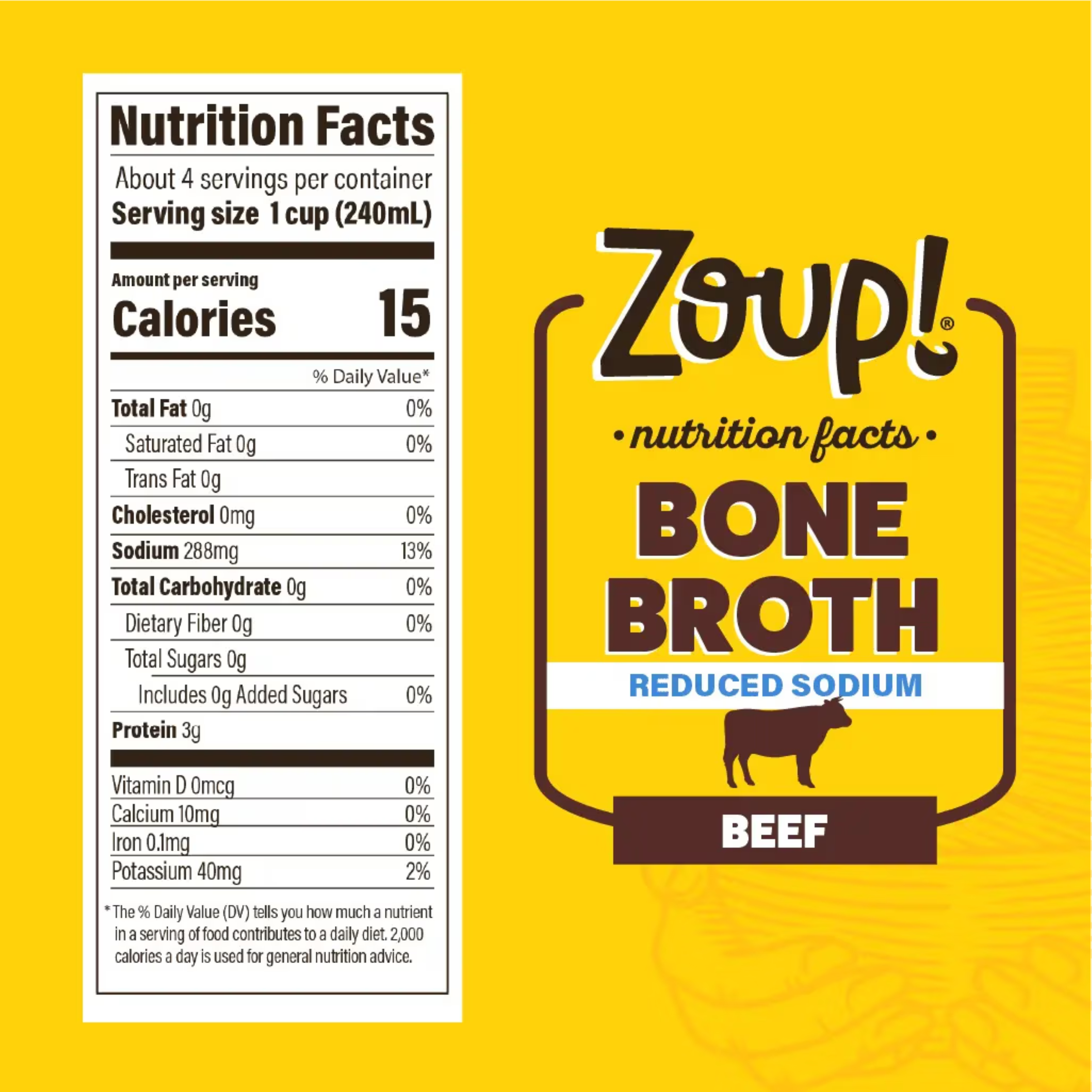 Zoup! Specialty Products - Wholesale Broth - Reduced Sodium Beef Bone Broth3