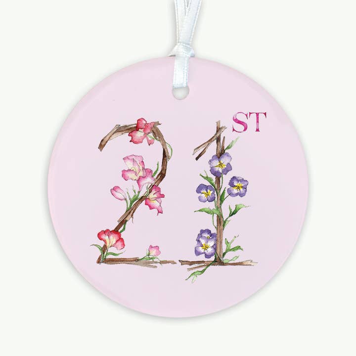 Hanging Decoration - 21st Birthday Gift - Keepsake Gift for wholesale by Crumble & Core