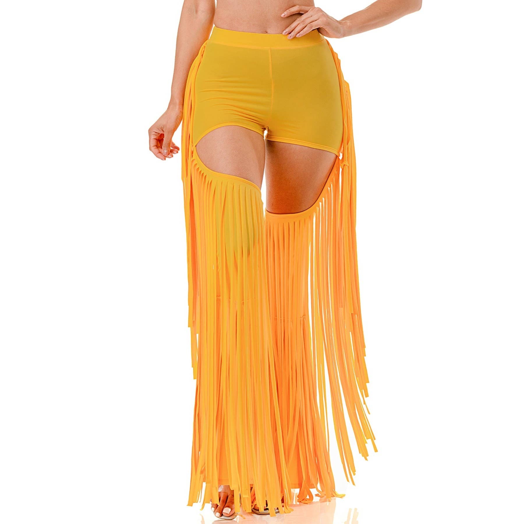 Black Pearl Clothing - Wholesale Shorts - Women's - SIDE FRINGE DETAIL LEG SHORT PANTS0