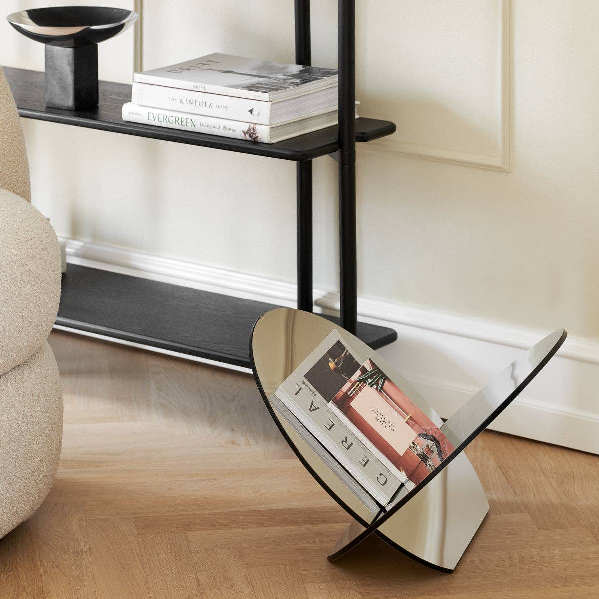 Studio Nordhaven - Wholesale Magazine Rack - Silia Magazine Holder, Stainless Steel1