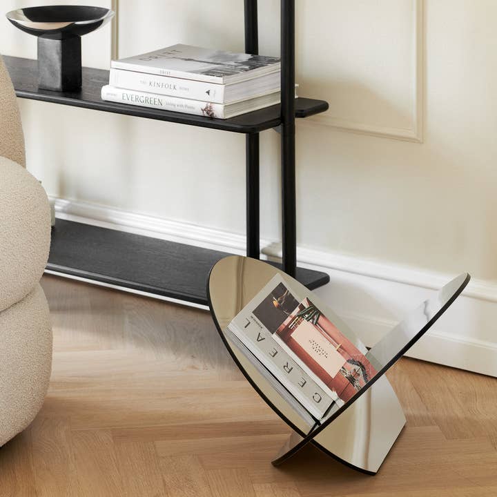 Studio Nordhaven - Wholesale Magazine Rack - Silia Magazine Holder, Stainless Steel1