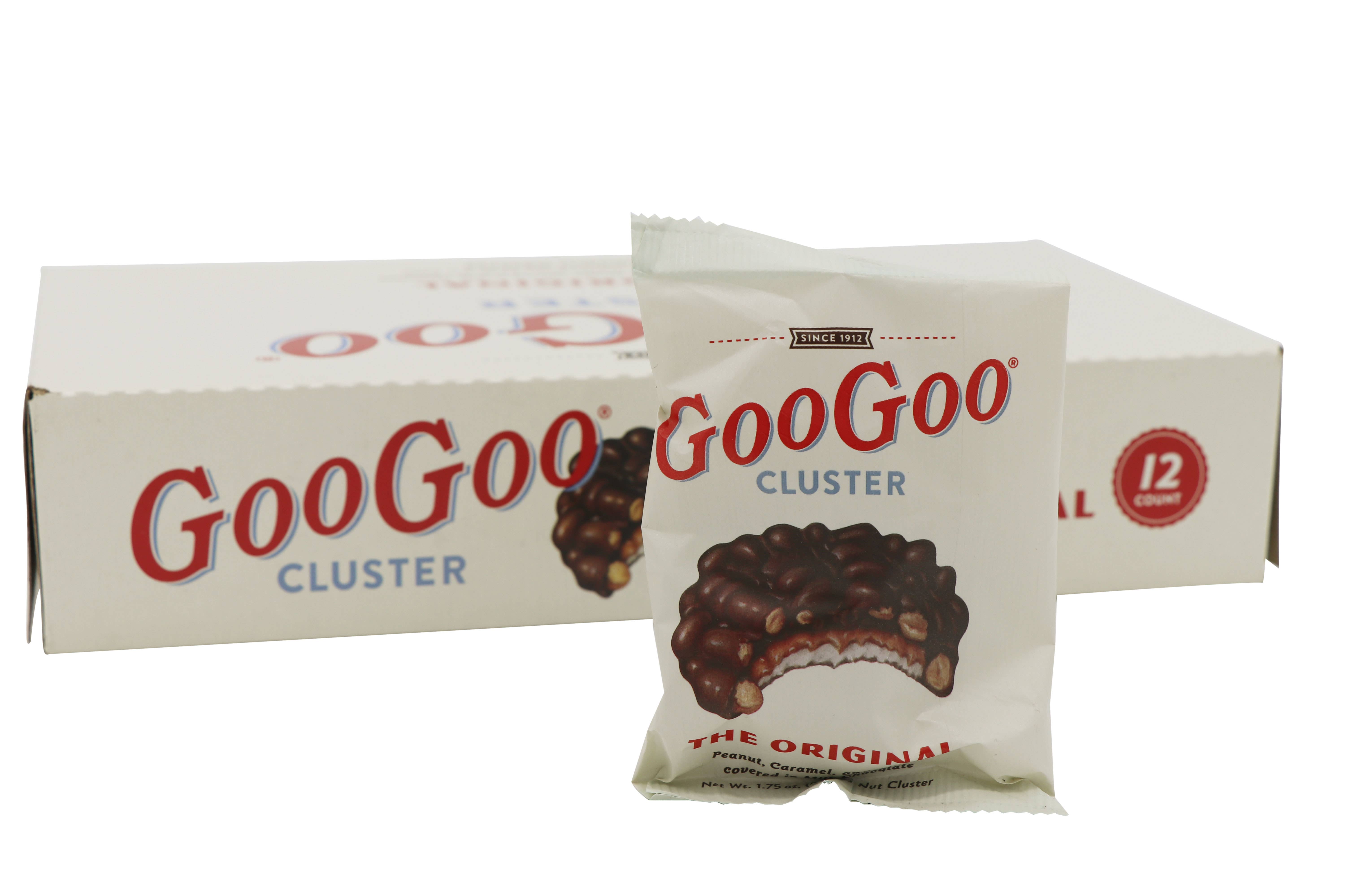 Grandpa Joe's Candy Shop - Wholesale Chocolate Covered Sweets - Goo Goo Clusters Original, 1.75oz, 12ct Case