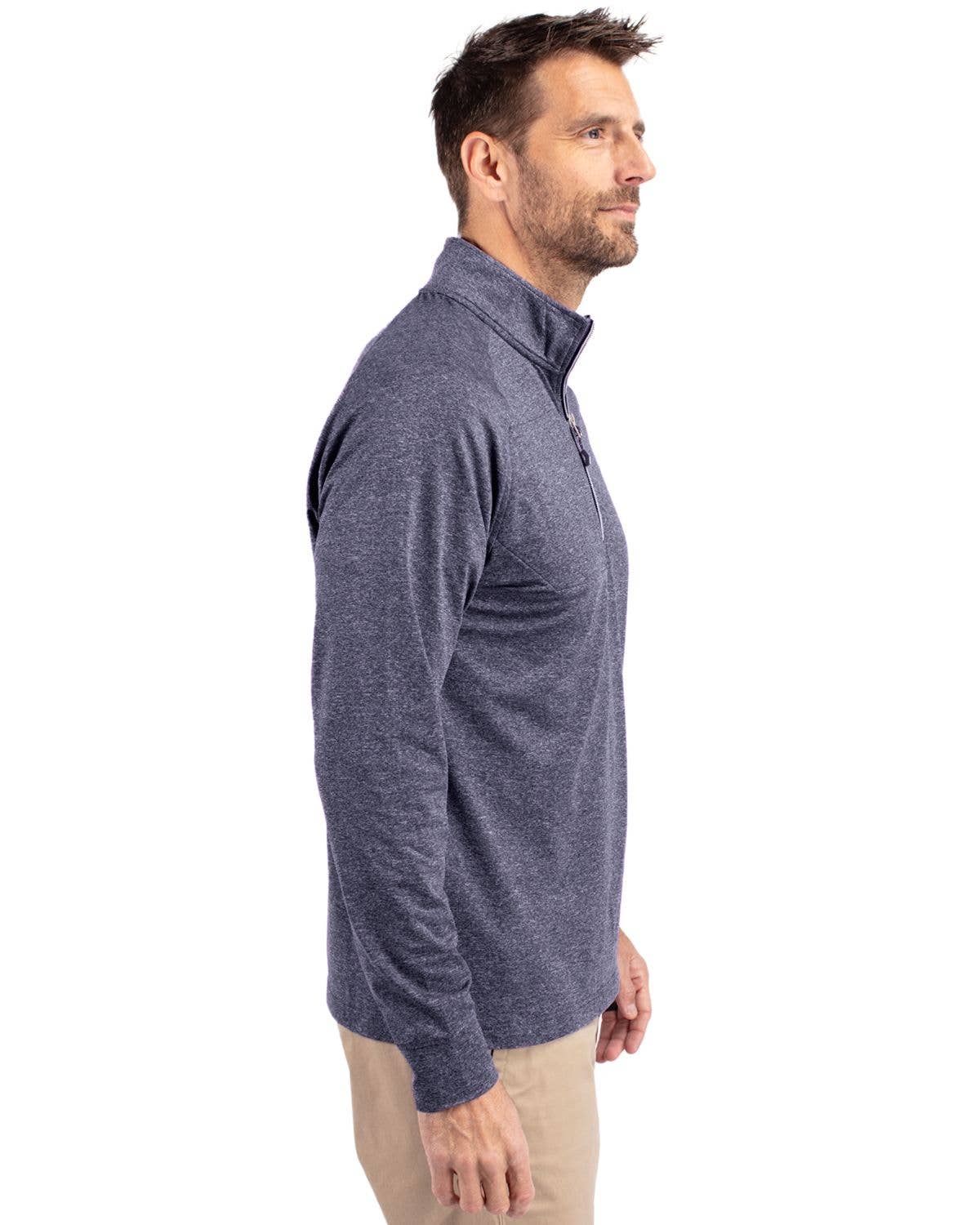 Cutter & Buck - Wholesale Sweatshirt - Men's - Cutter & Buck Adapt Eco Knit Heather Mens 1/4 Zip Pullover8