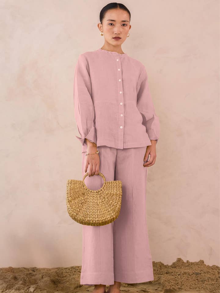 Linen Emilia Co-ord Set for wholesale by Live Linen