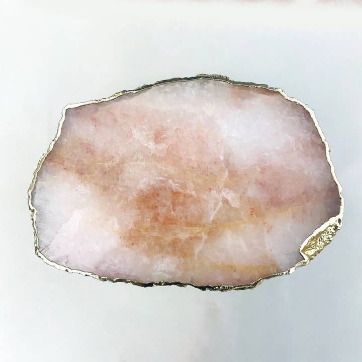 The Tangerine Store - Wholesale Cake Stand - Rose Quartz Agate Cake Stand/Centrepiece/Display Stand/Tray