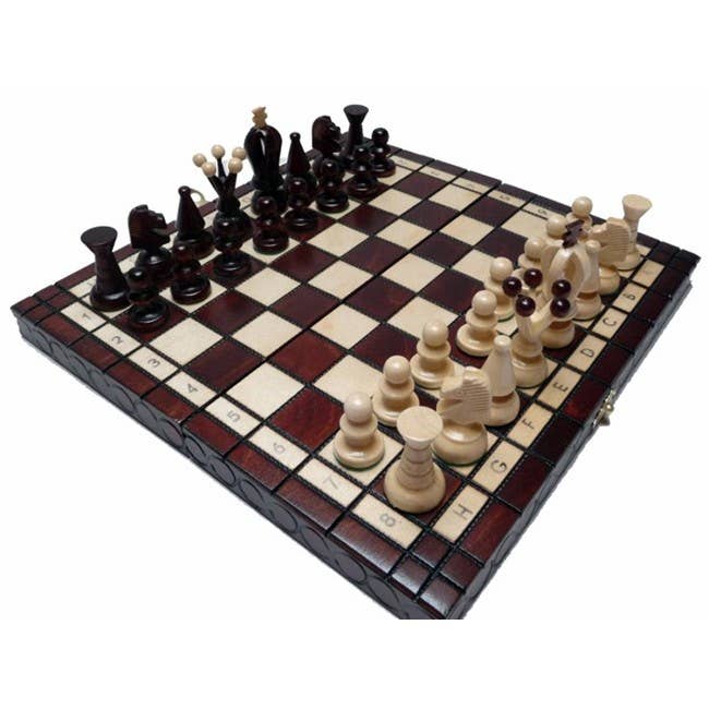 Juego de ajedrez de madera Modelo Royal 29x29 Juegos de ajedrez de recuerdo 113 para venta al por mayor de OriginalDesign