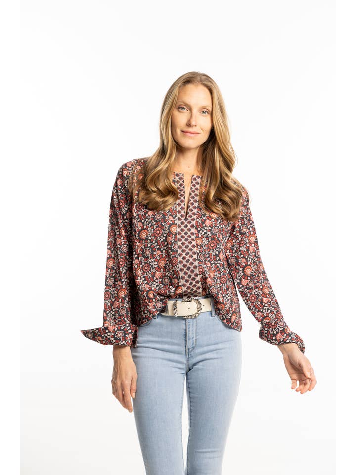 Lucia Top. Cherry Black for wholesale on Faire1