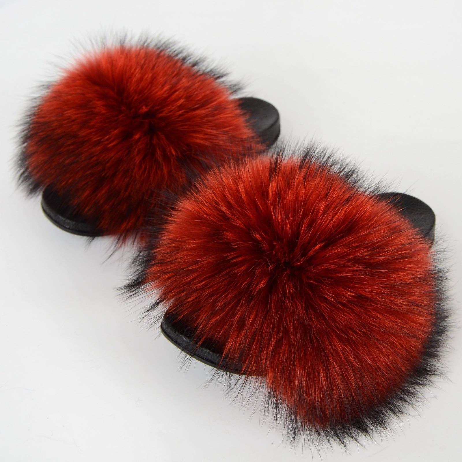 VividLux - Wholesale Slippers - Women's - Fluffy Fur Slides Flat Furry Sandals for Women 25