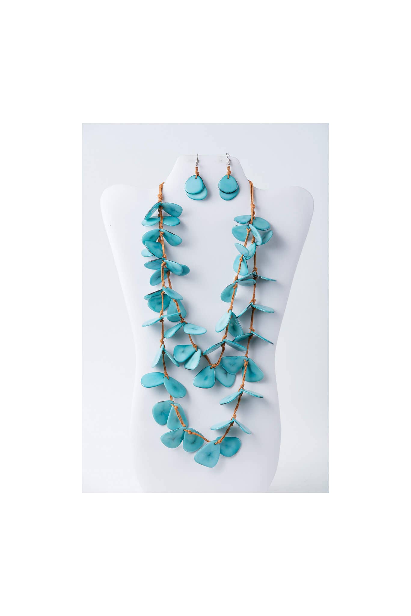 TaguArtsy – wholesale Smycken – Nola kronblad lång Tagua halsbandsuppsättning11