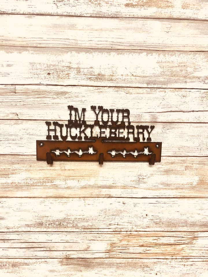 I'm Your Huckleberry Triple Key Hook for wholesale by Universal Ironworks USA