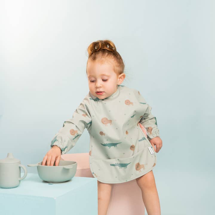 the cotton cloud - Wholesale Slabbetje - Baby - Babyslabbetje met lange mouwen Veggie Pals3