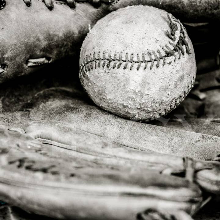 Honkbalfotografie Fine Art Multi-size wanddecorprint voor wholesale door Hope Decor